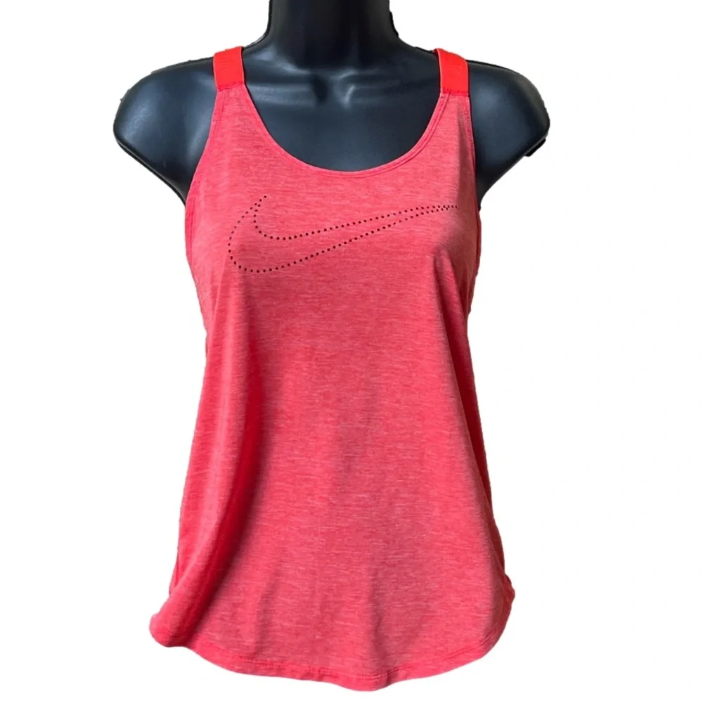 Nike Tank Top Womens XS Criss Cross Straps Running
Workout orange reddish sheer - Picture 1 of 7